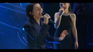 Video thumbnail of "Elisa & Giorgia - Luce / Di sole e d'azzurro - Sanremo 2023 - Serata Cover"