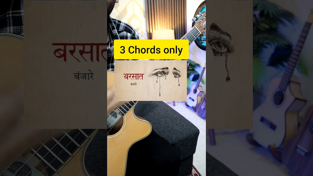 Barsaat - Banjaare - 3 Chords Only - Super Easy Guitar Lesson - Spiderman