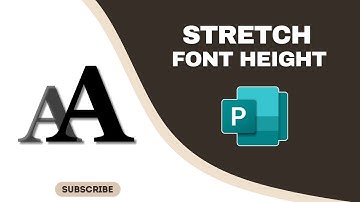 How to Stretch the Font Height in MS Publisher