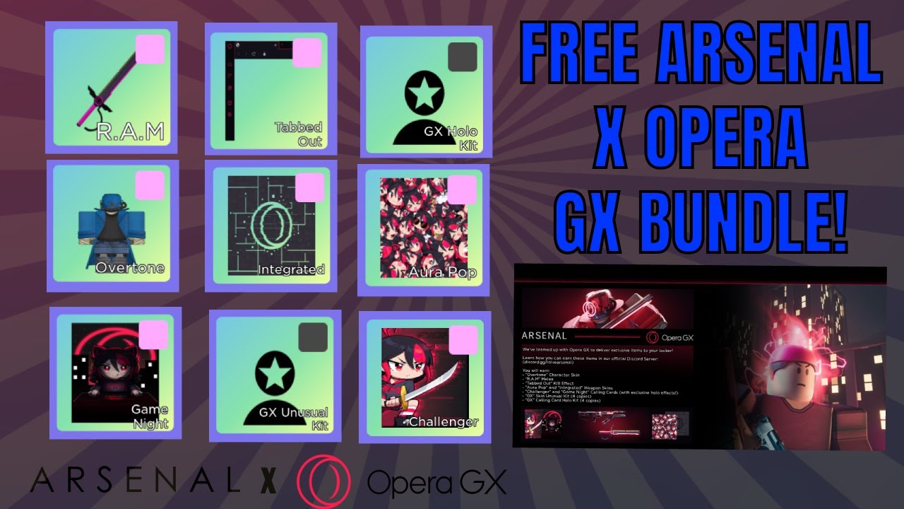 How to get the free Opera GX bundle in Arsenal - Roblox - Pro Game Guides