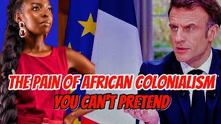 #WHERE do we go from HERE? Fearless young African #DARES the French president.