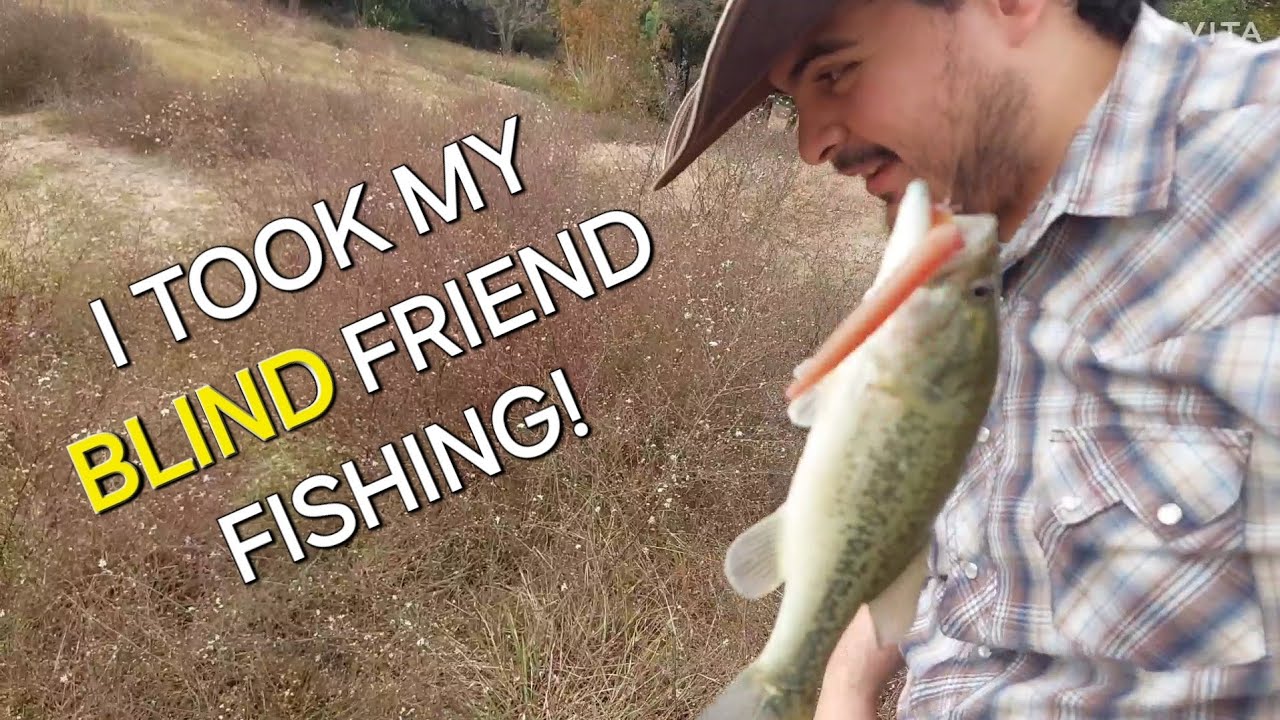 BLIND Guy Bass Fishing!