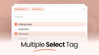 Pure JavaScript - HTML Multiple Select Tag screenshot 5