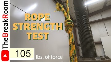 Diamond Braid Rope Strength Test