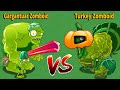 Turkey Zomboid VS Gargantuar Zomboid (Turkey Pult & Zoybean Pod) - PvZ 2 Battlez