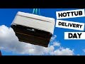 Crane Delivery: Platinum Spas Santorini Hot tub