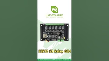 Powerful 6-Channel WiFi Relay Explained,ESP32-S3 6CH Relay#esp32 #esp32project #waveshare #arduino