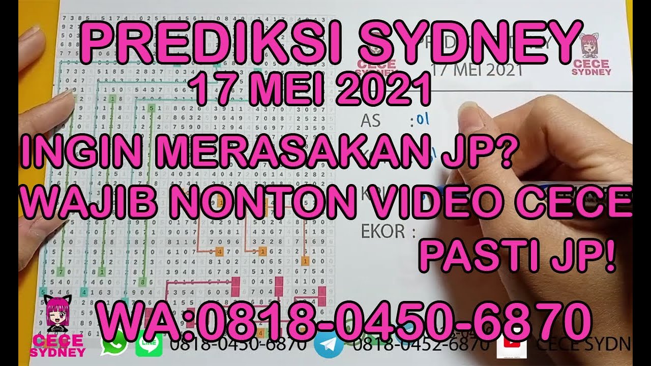 PREDIKSI SYDNEY HARI INI 17 MEI 2021 | BOCORAN NOMOR SYDNEY HARI INI