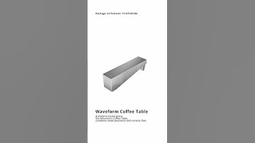 Sims 4 CC: Waveform Coffee Table