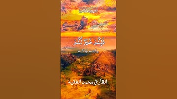 سورة الجمعة القارئ محمد الفقيه #قران_كريم #محمدنبينا #دويتو #ارح_قلبك