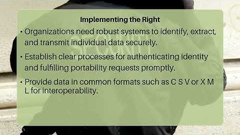 What Is The GDPR Right To Data Portability?