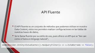 Famous 44 - Introduccion al API Fluente | Entity Framework Core 2.1 Wealth