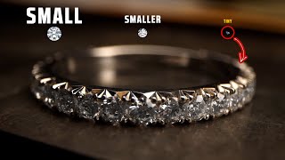 The Most Dazzling Eternity Ring Set With 33 Tiny Diamonds - WOW!