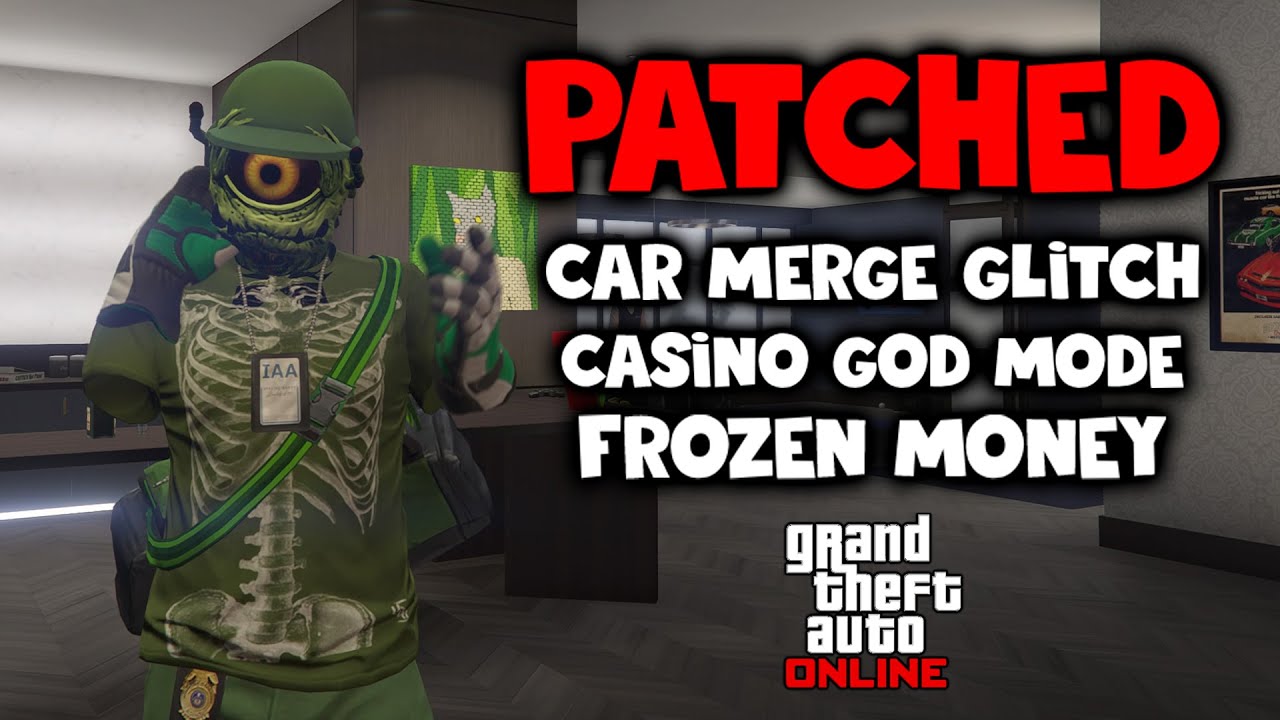 PATCHED Car Merge Glitch Casino God Mode & Frozen Money! GTA