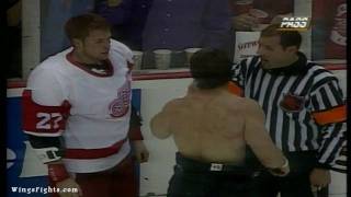 Tomas Holmstrom Vs Mike Keane, Aaron Ward Vs Brent Severyn 03/26/97
