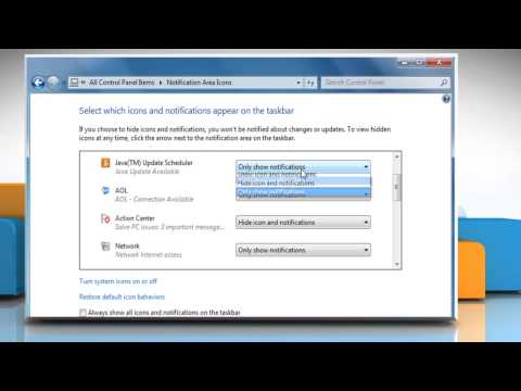 Cannot view system icons and notifications in a Windows® 7 PCnotification hqdefault