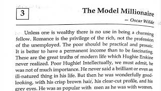 The Model Millionaire By Oscar Wilde Story In Hindi Of Class 9 Treasure Chest Icse English