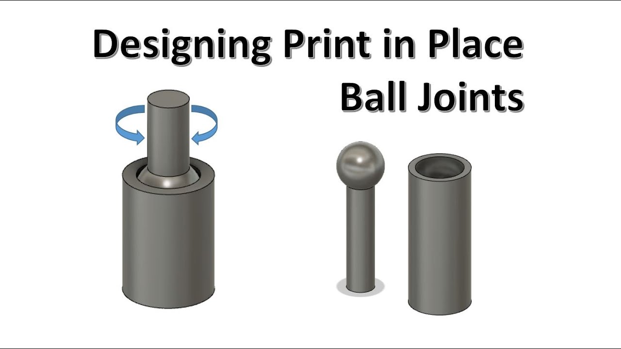 Designing Ball and Joints | in Place | Fusion 360 | Printing YouTube