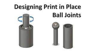 Designing Ball and Socket Joints | Print in Place | Fusion 360 | 3D Printing