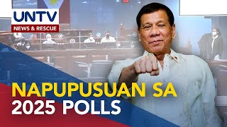 Ex-Pres. Duterte, nangunguna sa mga napupusuang senatorial candidate sa 2025 elections