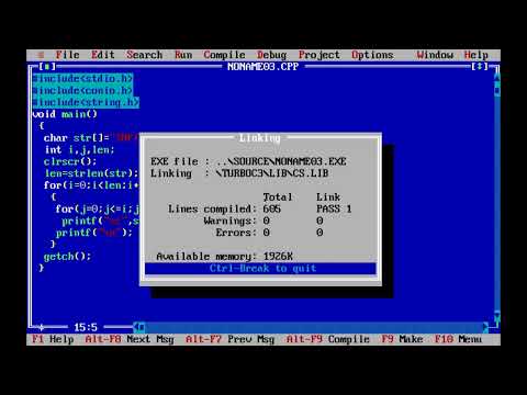 MCS 011 |  Write a program to display string ‘INFINITY’ in the following pattern (using ‘‘LOOP’’ )