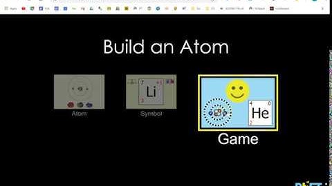 Build an Atom - Phet Simulation Games