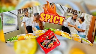 Rock Paper Scissor Challege with my sister🤍🤣 (Food challenge) #iairysvlog 