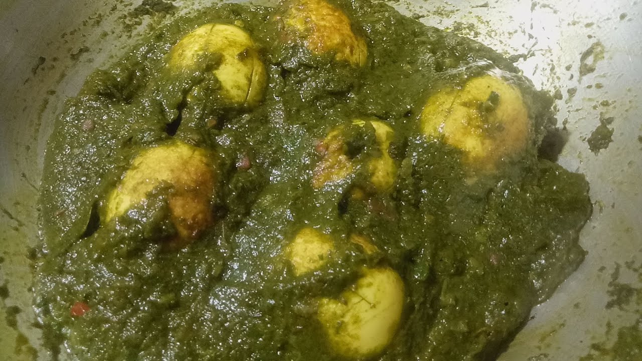 Spinach egg recipe ll eggrecipes food 🍲 indianfood YouTube