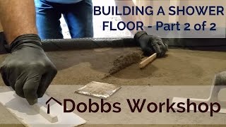 Building a Shower Floor From Scratch  Part 2 of 2  With Shower Pan Membrane