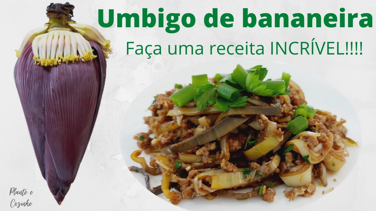RECEITA DE CARNE MOÍDA REFOGADA COM UMBIGO (CORAÇÃO, MANGARÁ) DA ...