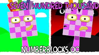My Sprunki OC: SEVEN HUNDRED THOUSAND (From Numberblocks)