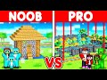 MILO vs MAIZEN: NOOB vs PRO SAFEST SECURITY VILLAGE TO PROTECT FAMILY (Minecraft)