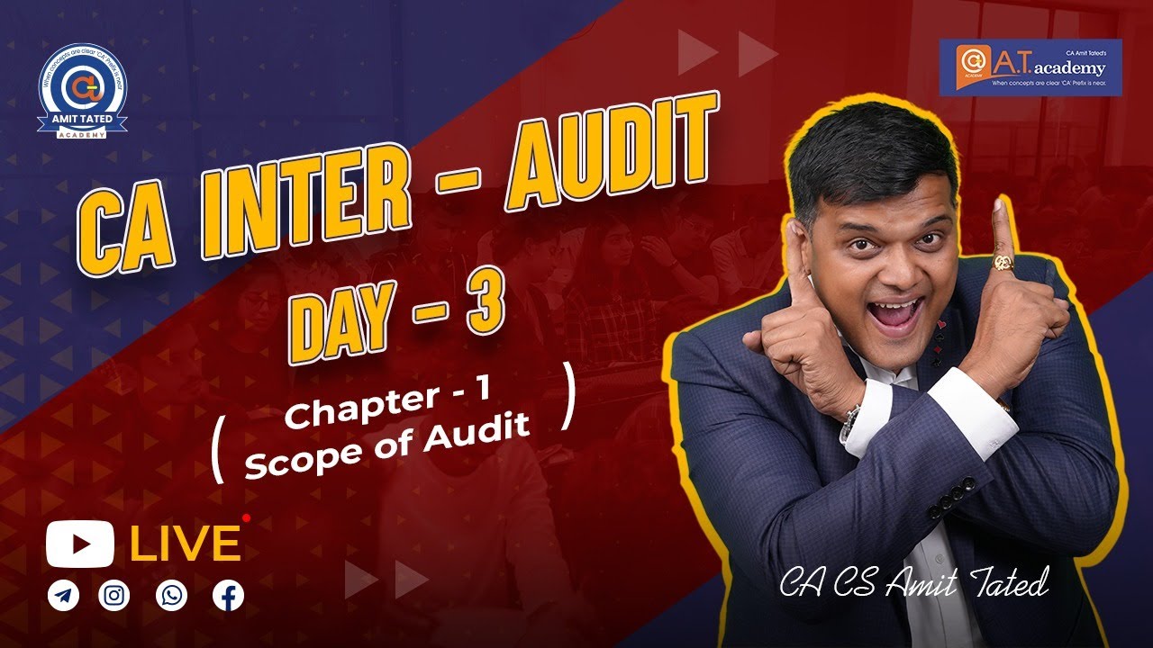CA INTER | AUDIT | DAY 3 | CHP.1 SCOPE OF AUDIT | FOR MAY/NOV-23 | BY ...