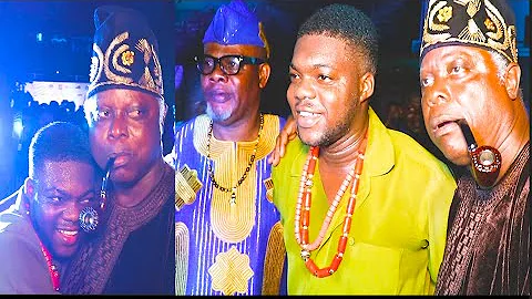 See How Cute Abiola Hugs Dele Odule Like His Dad As He Snaps With  Yinka Quadri,Peju Ogunmola,Ogogo