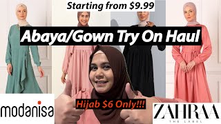Abayagown Try On Haul Modanisa Zahraa The Label That Modest Girl