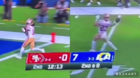 Christian McCaffrey Passing a TD to Brandon Aiyuk touchdown🔥🤘￼