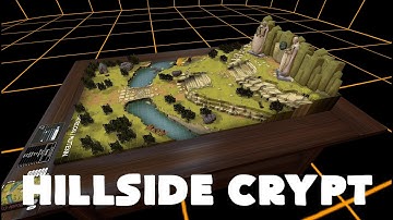 TTS Battlemap - Hillside Crypt Tabletop Simulator Map