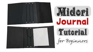 Midori Journal. An Easy to Make Journal Cover for 3 Signatures. Beginner Friendly Short Tutorial