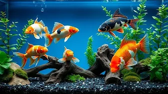 Deep Blue Aquarium Ambience | Gentle Tropical Fish Swimming for Inner Peace & Deep Relaxation