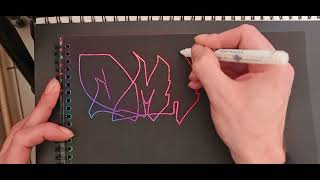 🌈ONELINER GRAFFITI🌈RAINBOW ALL IN ONE LINE