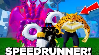 SPEEDRUNNER VS CAÇADORES COM MOCHI NO BLOX FRUITS!!