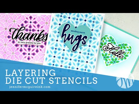 Layering Die Cut Stencils - YouTube