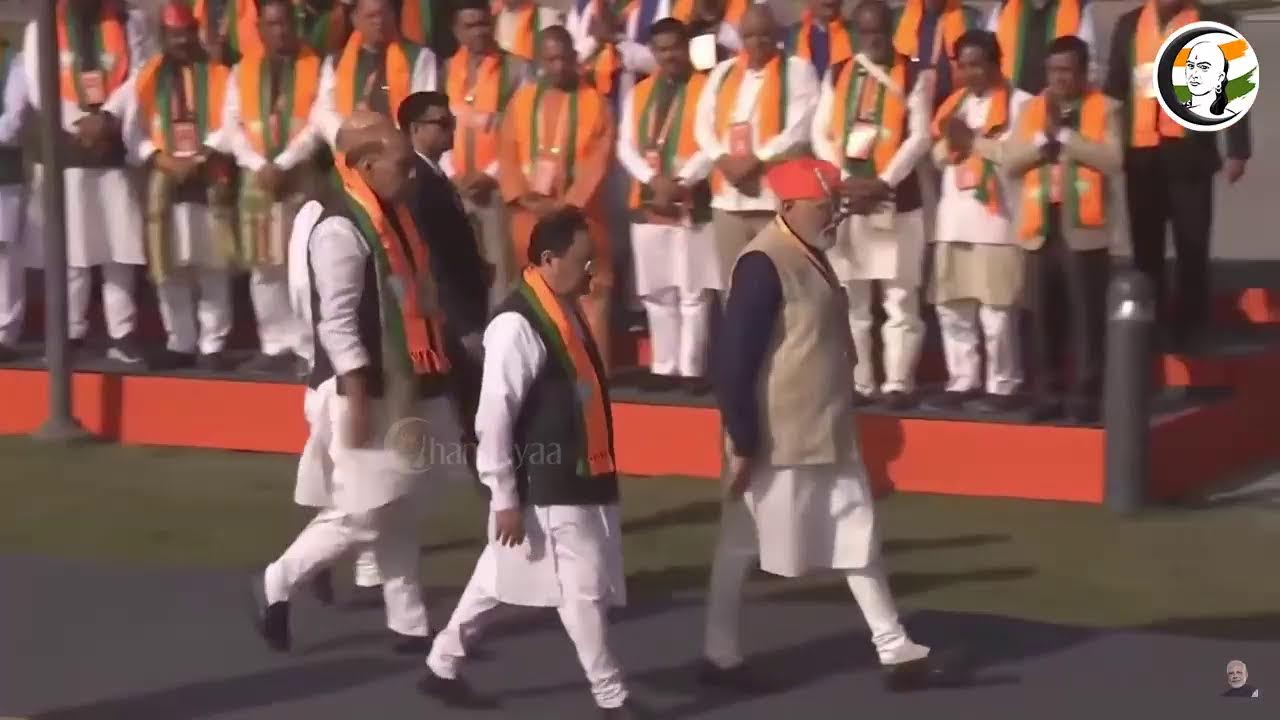 🔴LIVE: Modi hoists BJP Flag at BJP Office Bearers meeting at Bharat Mandapam