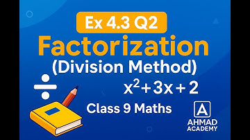 Chapter 4 Exercise 4.3 Q2 | HCF by Division Method | Ahmad Academy | Class 9 Math New Book
