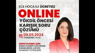 Yökdi̇l Öncesi̇ Karişik Gramer Soru Çözümü I Ece Hoca