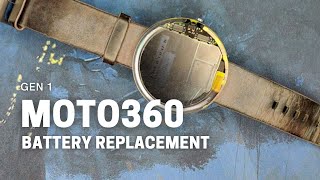 Moto360 (Gen 1) Battery Replacement - The slightly easier safer way