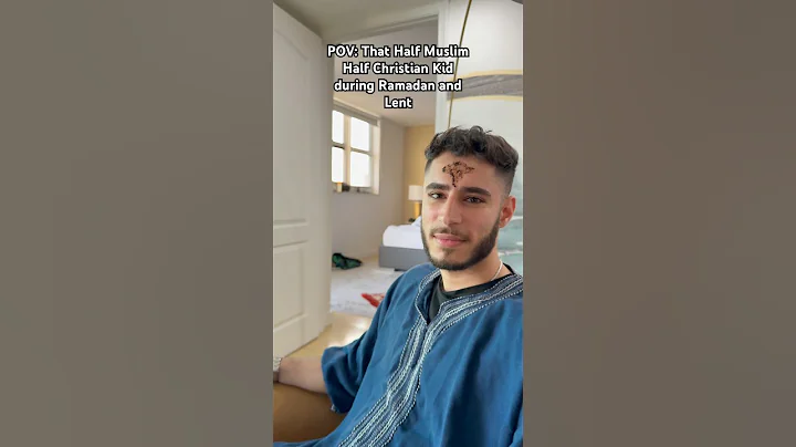 Half Muslim Half Christian Kid during Ramadan and Lent 🤣 #arab #muslim #christian #shorts #funny
