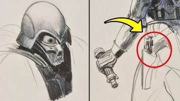 Darth Vader’s ORIGINAL Designs - First Ever Drawings (Vader Had A GUN!)