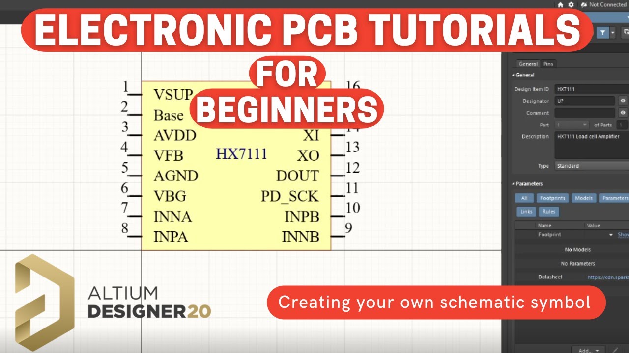 Altium Designer 20 Tutorials - How to create a schematic symbol - YouTube