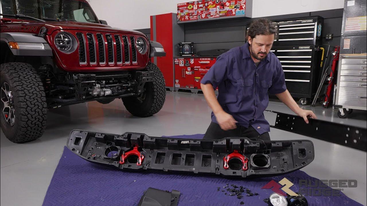 How to remove your factory front bumper on 2022 Jeep Wrangler JL YouTube